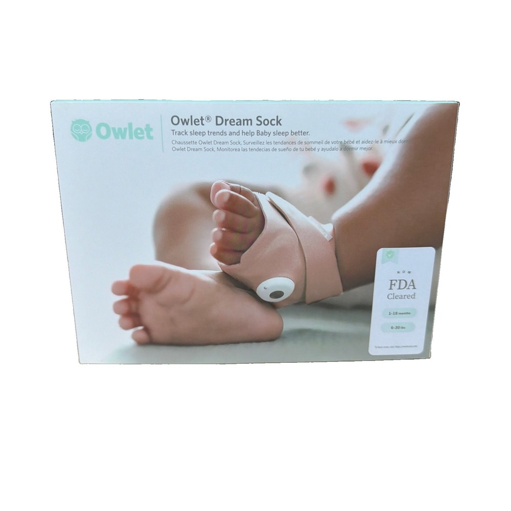 Owlet Dream Sock Baby Monitor in Dusty Rose new open box